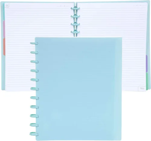 Miniatura 17 de Talia - Cuadernos de notas con tapas, planificador, personalizables, (Azul de Verano, Junior (5.5 pulgadas x 8.5 pulgadas)) Azul verano