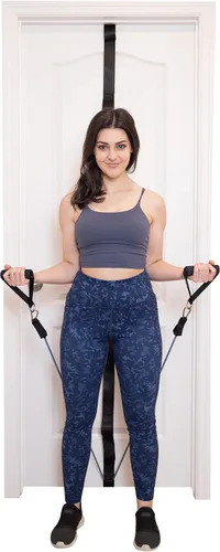 Miniatura 4 de Lumia Wellness Correa de anclaje para ejercicios de banda de resistencia, banda de gimnasio de puerta resistente, gimnasio multipunto de cuerpo