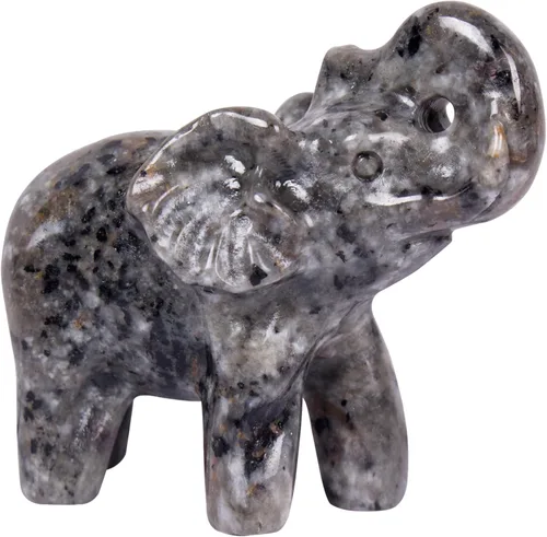 Miniatura 11 de Escultura de elefante de cristal de obsidiana negra de 2 pulgadas, hecha a mano, piedra curativa, figura de animal, decoración espiritual