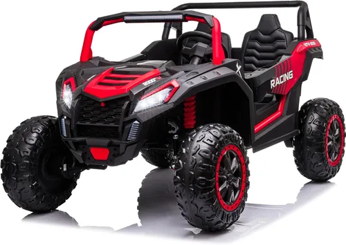 Miniatura 12 de NEWQIDA XXXL Vehículo de juguete de 24 V con batería para niños grandes 4WD Buggy UTV con neumáticos EVA, coche eléctrico para niños con control