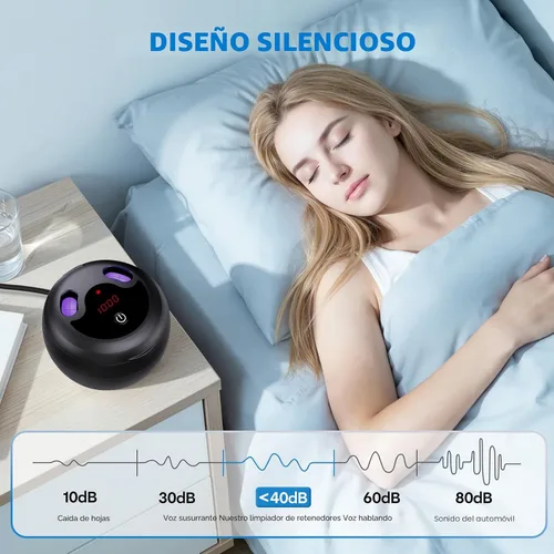 Miniatura 8 de Máquina limpiadora ultrasónica mejorada de retenedores, limpiador ultrasónico de dentaduras postizas de 48 kHz para protectores bucales, aparatos
