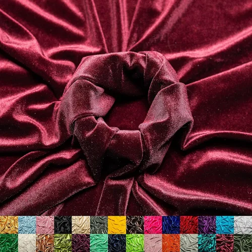 Miniatura 21 de Ice Fabrics The Yard - Tela de terciopelo elástico elástico suave de 60 pulgadas de ancho para coser ropa, disfraces, manualidades, 90% poliéster
