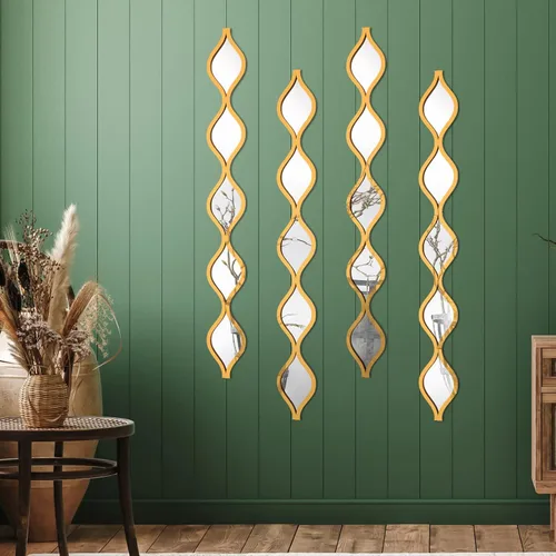 Miniatura 6 de Qunclay - Espejo de lágrima para pared, arte decorativo, espejo decorativo para pared, arte colgante largo y estrecho para apartamento, sala