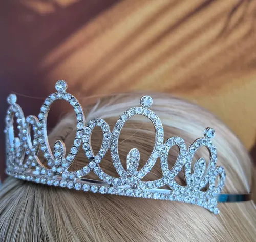 Miniatura 5 de Mayin Tiara y banda de feliz cumpleaños para mujer, mamá, hermana, nana, tía, amiga, sorpresa, suministros de fiesta Corona 55