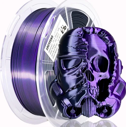 Miniatura 21 de Filamento de impresora 3D PLA, arcoíris 3 en 1, filamento PLA de 1.75mm +/-0.02mm, filamento sedoso de impresión de alta velocidad de tres