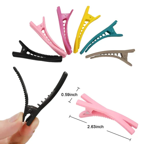 Miniatura 6 de Juego de rulos para el cabello con agarre automático, con rizadores de peluquería (grande, mediano y pequeño), peine de plástico de bolsillo