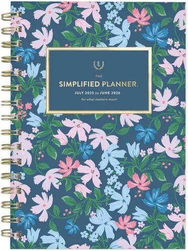 AT-A-GLANCE Planificador académico 2025-2026, simplificado por Emily Ley, semanal y mensual, 5-1/2 x 8-1/2 pulgadas, pequeño, pestañas mensuales,