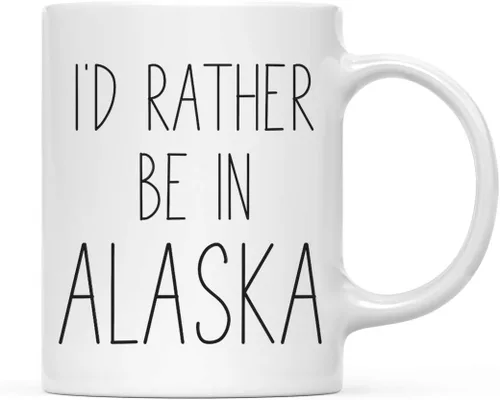 Miniatura 43 de Andaz Press Taza de café de 11 onzas, regalo con texto en inglés "I'd Rather Be in Alabama", 1 paquete, para estudiar en el extranjero, regalo