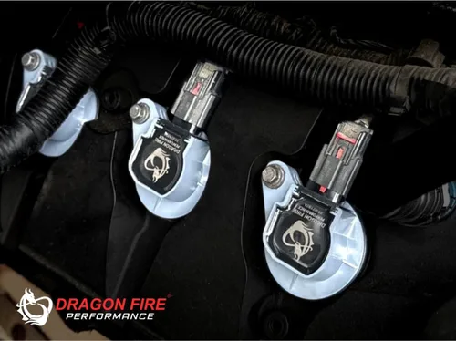 Miniatura 2 de DRAGON FIRE PERFORMANCE Bobinas de encendido y bujías de iridio compatibles con Ford Flex Taurus Edge Explorer F150 Interceptor Lincoln Continental