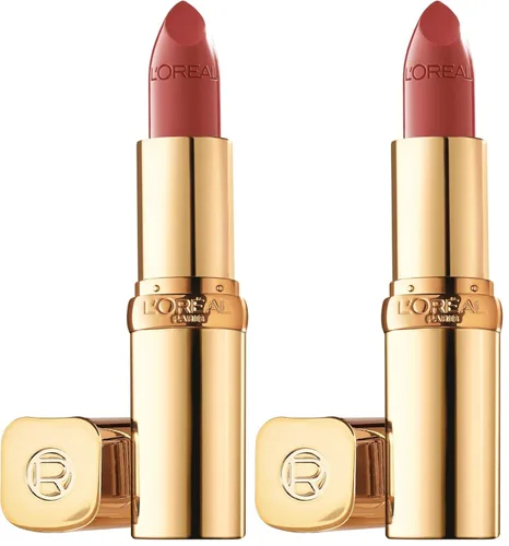 Miniatura 21 de L'Oreal Paris Colour Riche - Lápiz labial cremoso e hidratante satinado con aceite de argán y vitamina E, Berry Parisienne, 1 unidad