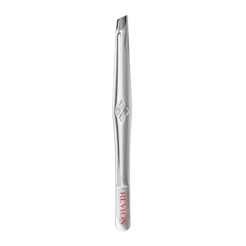 Revlon Pinzas multiusos para depilación, pinzas de punta inclinada de alta precisión para hombres, mujeres y niños, acero inoxidable (paquete de 1)