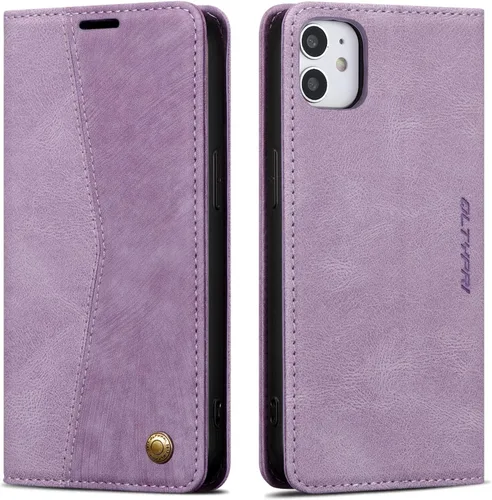 Miniatura 56 de QLTYPRI Para iPhone Air Case Wallet Con Tarjetero, Vintage PU Cuero Kickstand Cierre Magnético A Prueba De Golpes Folio Libro Funda Para IPhone 17