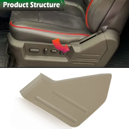 Miniatura 2 de GRAND ORANGE Cubierta exterior del asiento delantero izquierdo del lado del conductor compatible con Ford F150 Crew Cab 2009-2014, beige