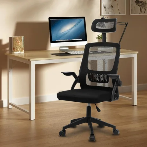 Miniatura 2 de Silla de oficina ergonómica, cómoda silla giratoria para oficina en casa, silla de escritorio de malla transpirable, silla de oficina ejecutiva