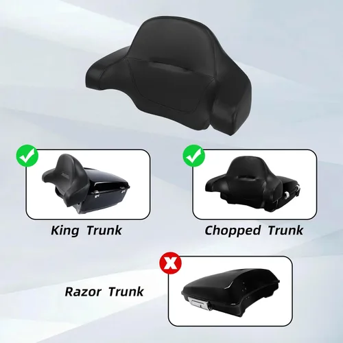 Miniatura 3 de TCMT Asiento Trasero Envuelto y Recortado King Compatible con Harley 2014-2025 Touring Road King Road Street Electra Glide Ultra Limited Pack
