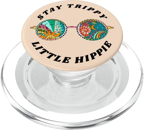 Miniatura 8 de Stay Trippy Little Hippie Funny Peace Love Hippy - Soporte para teléfonos y tabletas, Negro