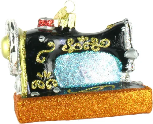 Miniatura 3 de Old World Christmas Hobbies Gifts - Adornos de vidrio soplado para máquina de coser de árbol de Navidad, 2.75, multicolor