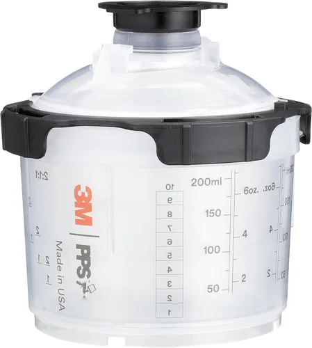 Miniatura 12 de 3M PPS 2.0 Kit de copa, tapas y forros para pistola pulverizadora, 26114, Mini, 6 onzas, filtro de 200 micrones, uso para automóviles, muebles, casa