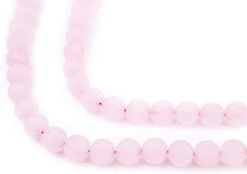 Miniatura 149 de The Bead Chest Cuentas de Jade Blanco Mate Redondas (8mm): Piedra Preciosa Orgánica Redonda Esférica de Energía con Poder de Sanación para Hacer
