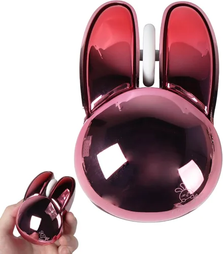 Miniatura 7 de Ratón inalámbrico lindo conejito Bluetooth doble modo ratón de computadora pequeño silencioso USB óptico silencioso Kawaii conejo ratón inalámbrico