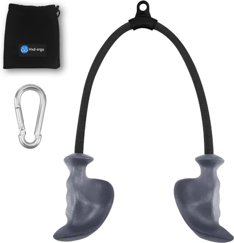 Miniatura 8 de HXD-ERGO Cuerda de tríceps con asas ergonómicas, cuerda de jalón de tríceps de 36 pulgadas para máquina de cable, sistema de polea, accesorio