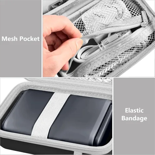 Miniatura 3 de Leayjeen El organizador de dispositivos de enrutador de viaje es compatible con GL-AXT1800/GL-MT3000/GL-SFT1200/GL-E750 para cargadores, cables