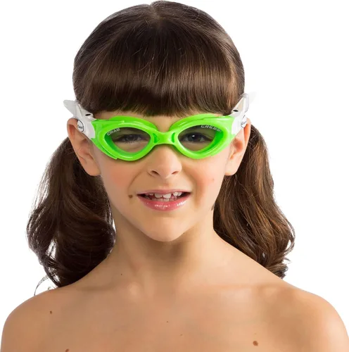 Miniatura 6 de Cressi Gafas de natación de silicona para niños de 3, 4, 5, 6, 7 CRAB fabricado en Italia por calidad desde 1946 Lima/Blanco
