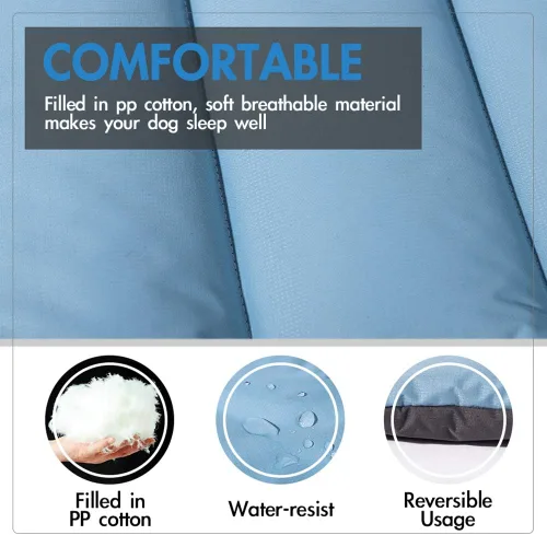 Miniatura 4 de CHEERHUNTING - Cama de perro al aire libre, impermeable, lavable, tamaño grande, duradera, resistente al agua, tapete portátil para camping y viajes