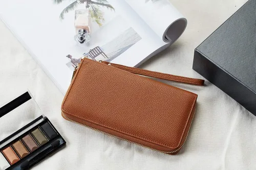Miniatura 7 de Chelmon - Monedero para mujer de cuero genuino con bloqueo de señal RFID para tarjetas de crédito