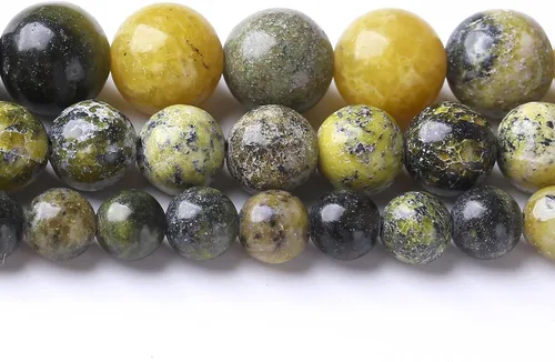 Miniatura 4 de Cuentas sueltas redondas de jade australiano de 0.315 in de cuentas de gemas naturales de cristal para hacer joyas, pulseras y collares