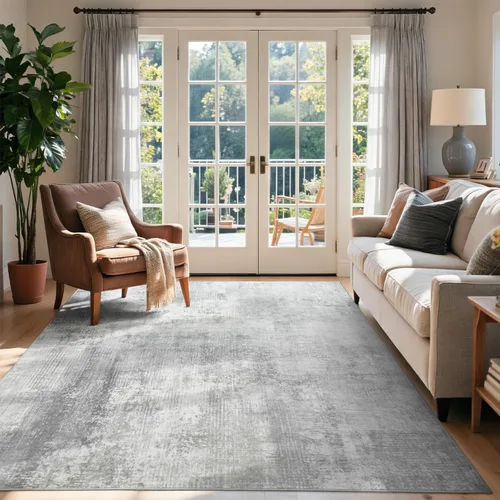 Miniatura 79 de Alfombra de pasillo lavable de 2 x 6 pies, antideslizante, de pelo bajo, alfombra de área de cocina, alfombra suave y larga para entrada, alfombra