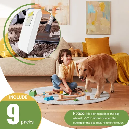 Miniatura 6 de Paquete de 9 bolsas de vacío estilo 7 de repuesto compatibles con aspiradoras Bissell PowerForce en bolsa 3522 3545 3550 3554, reemplaza la pieza #