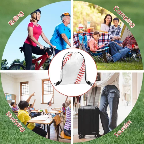 Miniatura 20 de Eccliy 24 bolsas de baloncesto con cordón para deportes, gimnasio, con cordón para baloncesto, regalos para adultos
