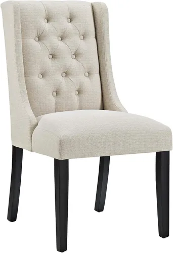 Miniatura 3 de Modway Baronet - Juego de 4 sillas Parsons de tela tapizada para cocina y comedor, color beige