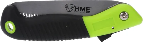 Miniatura 3 de HME Mini sierra de bolsillo de mano plegable con hoja de acero al carbono de 5 pulgadas para caza, camping, mochilero, poda