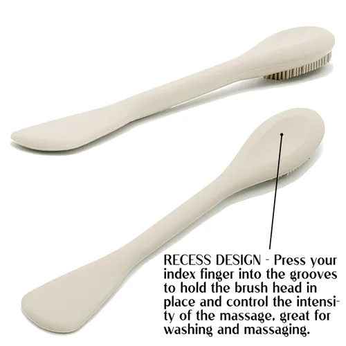Miniatura 4 de Aplicador de cepillo de máscara facial, cepillos de máscara para limpieza facial y exfoliación, herramienta aplicadora de máscara de arcilla facial