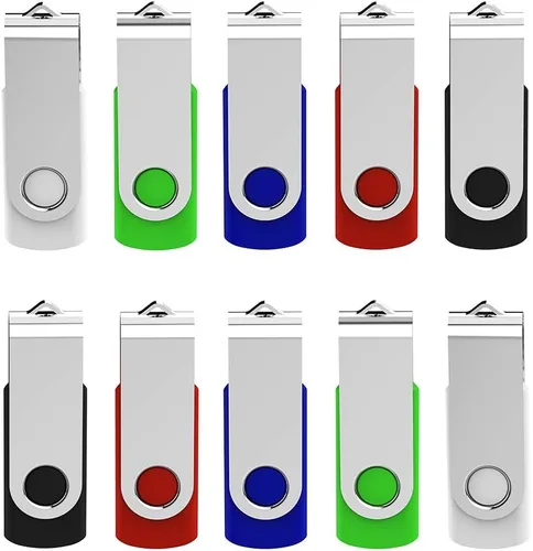 Miniatura 11 de KEXIN Memoria flash de 8 GB, 10 unidades de memoria USB 8G, memoria a granel con indicador LED, diseño de unidades flash en tapa a presión