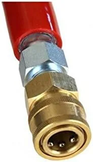 Miniatura 2 de 6000 PSI NEGRO 2 Wire Braid Pressure Washer Hose 50' w/Acopladores