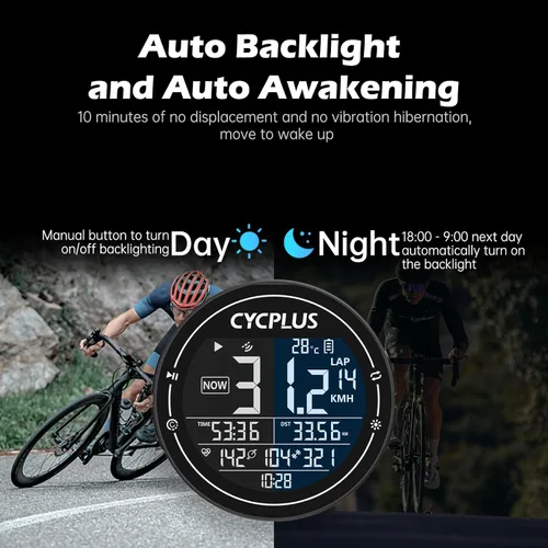 Miniatura 8 de CYCPLUS GPS Bike Computer, Wireless Cycling Computer, ANT+ Bluetooth Bicycle Speedometer Odometer IPX6 Waterproof, Rechargeable with 2.5″ Screen for