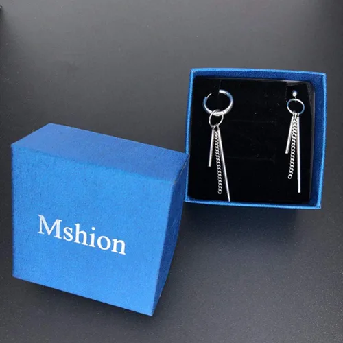 Miniatura 6 de Mshion Stud Stainless Steel Earrings for Womens Mens Holiday Gifts