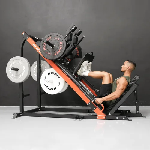 Miniatura 7 de RitFit Máquina de sentadillas 3 en 1 para gimnasio en casa, capacidad de 1500 libras, diseño compacto que ahorra espacio con múltiples ángulos