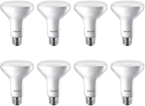 Philips Bombilla LED BR30 regulable sin parpadeo, 650 lúmenes, luz blanca suave (2700 K), 11 W = 65 W, base E26, paquete de 8