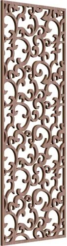 Miniatura 92 de Wheatland Paneles de pared decorativos de madera con calado, 9 3/8 pulgadas de ancho x 24 3/8 pulgadas de alto x 1/4 de alto, nogal