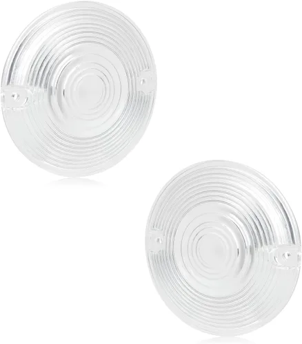Miniatura 6 de NTHREEAUTO - Cubierta de lente de luz direccional plana de 3 1/4 pulgadas ámbar compatible con Harley Touring Electra Glide Road King Softail