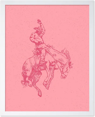 Miniatura 36 de Poster Master Póster de Rodeo marrón – Estampado retro de vaquero sobre caballo – Arte de vaquero – Arte occidental – Arte del salvaje oeste