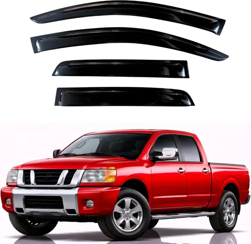Miniatura 104 de KPY Visor de ventana compatible con Hyundai Tucson 2021-2025, 4 piezas de deflector de ventilación para ventana lateral, estilo Mugen, protector