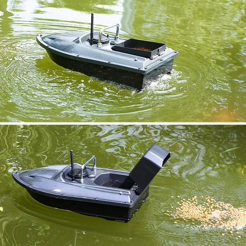 Miniatura 2 de Barco de cebo a control remoto para pesca, rango de 547 yardas, carga de 4.4 lbs, retorno automático, larga duración de la batería, perfecto