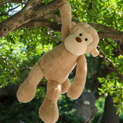 Miniatura 5 de Apricot Lamb Juguetes de Peluche Mono Marrón Claro Animal de Peluche Suave y Tierno Perfecto para Niños (Mono Marrón Claro, 9 Pulgadas)