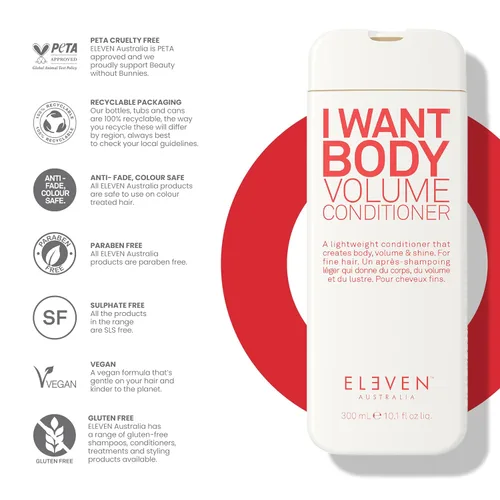 Miniatura 4 de ELEVEN AUSTRALIA I Want Body Volume Conditioner, el mejor constructor de volumen