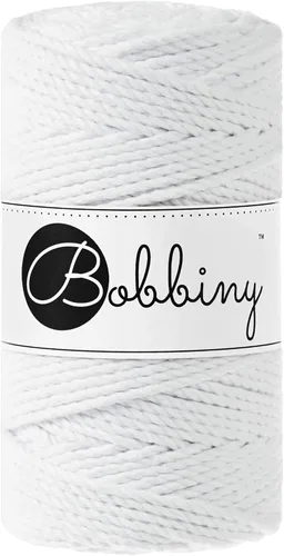 Miniatura 38 de Bobbiny Cordón de macramé regular de 0.118 in y 3 capas (aguamarina), 108yds/330 pies (100% algodón reciclado)